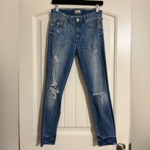 Mother Looker Ankle Fray Size 26
